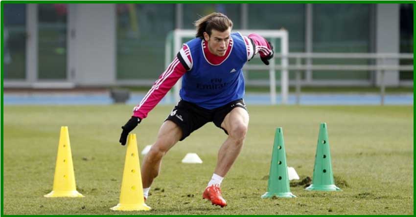 Gareth Bale entrenando