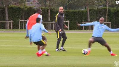 Ejercicio Entrenamiento de Pep Guardiola en el Manchester City