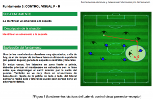 Joan Miquel Chacón Nicolau. Autor artículo "Percepción en el fútbol: diseño de tareas basado en la Pedagogía No Lineal"