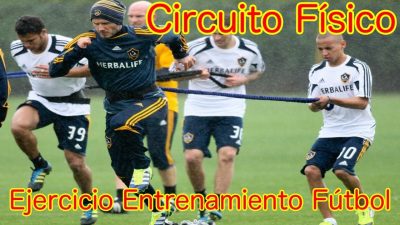 Circuito con estaciones. Preparación Física. Ejercicio Entrenamiento de Fútbol