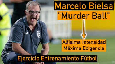 Murder Ball de Marcelo Bielsa. Ejercicio de entrenamiento del Leeds United FC