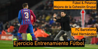 Fútbol&Petanca. Xavi Hernández entrenador del FC Barcelona. Ejercicio Entrenamiento Fútbol