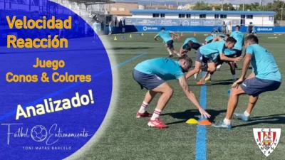 Mejora la Velocidad de Reacción y la Aceleración de tus futbolistas con el divertido juego «Conos y Colores»