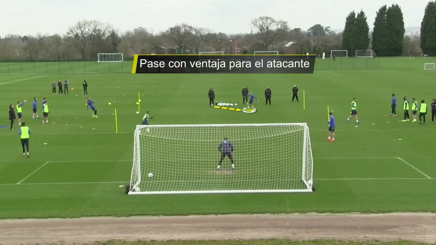 Ejercicio de Entrenamiento para la finalización. Duelos 1x1 para la mejora del Marcaje al Hombre sin Balón. Toni Matas Barceló