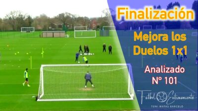 Finalización & Duelos 1×1. Mejora la eficacia de tus futbolistas con este ejercicio dinámico y simple